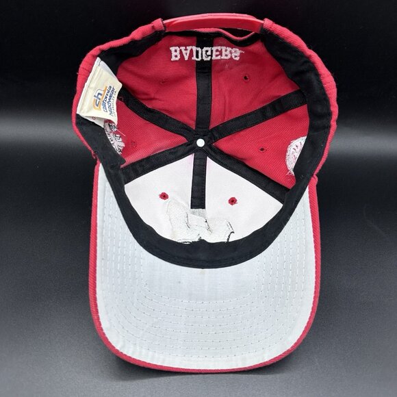 Vintage Wisconsin Badgers 2000 Rose Bowl Hat Cap Snap Back Red Football NCAA Y2K - Picture 8 of 9